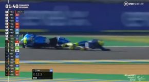 Joan Mir Crashes During Race, Recovers During The Crash Itself!