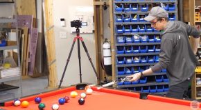 Strangers Go Head To Head Against The Automatic Pool Stick!