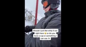 Guy Stuck On A Ski Lift For Hours Has A Really Important Question