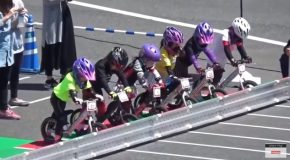 Kids Racing On Their Balance Bikes Are Just As Competitive As F1!