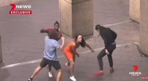 Guy Disturbs Couple Making Out, Gets Knocked Out With A Punch!