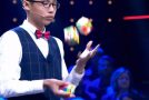 Guy Solves Three Rubik’s Cubes While Juggling Them!