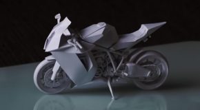 Making A Scale Model Of A KTM 1190 RC8 Bike With Paper!