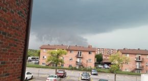 Man Filming Rain Clouds Suddenly Gets Hit By Tornado!