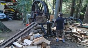 10 Highly Dangerous Wood Splitting Machines!