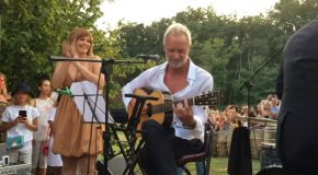 Sting Sings Englishman In New York, Yet All Eyes Are Voluptuous Stage Woman!