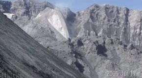 Time Lapse Video Of The Mt St. Helens Dome Growth From 2004 to 2008!