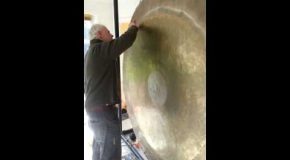 Giant Gong Sounds Like The Sounds Leading Up To The Big Bang!