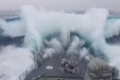 Warship Faces A Massive Wave!