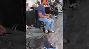 Man At Barber Shop Sings A Change Is Gonna Come By Sam Cooke Beautifully!