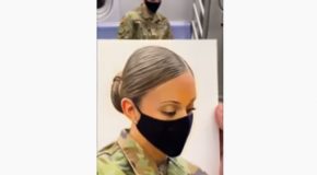 Man Paints Soldier On Subway Just Returning From Duty!