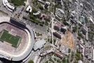 Navy Seals Parachute Jumps From Aircraft Into A Football Stadium
