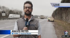 Traffic Reporter Has A Meltdown On Live TV!