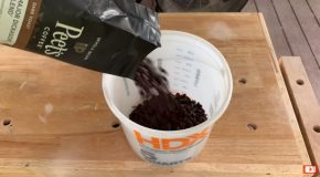 Wood Worker Turns Coffee Beans Into Coffee Mug!