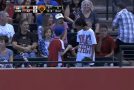 Good Kid At Baseball Match Hands His Ball To Sad Kid Who Didn’t Get Foul Ball!