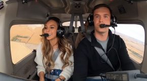 Amazing Proposal During Helicopter Flight!