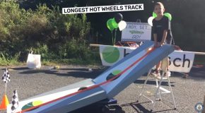 Guinness World Record For The Longest Hot Wheels Track!