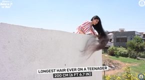 Girl With The Longest Hair On Earth Gets A Haircut!
