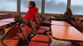 Massive Wave Causes Ferry Window To Break, Passengers Get Scared!