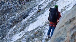 Rock Climbers Get Stuck Right In The Path Of An Oncoming Rock Collapse