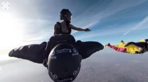 Amazing 360° Clip Of A Wingsuit Roadeo Ride!