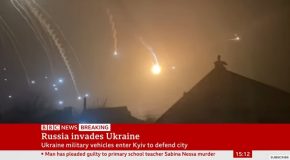 Massive Explosion Seen In Ukraine’s Capital, Kyiv’s Sky
