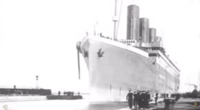 Original Footage Of The Titanic And Olympic Colorized!