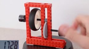 Spinning LEGO Wheels Very Fast By Hand!
