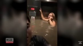 Water Floods An Elevator And Almost Drowns A Couple Of Friends!