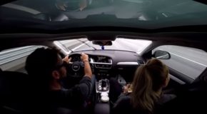 Man Loses Control Of Audi A4 Allroad Quattro At 140km/h, Regains Control!