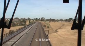 Australian Train Goes Over Some Buckled Rails, Gets Rocked!