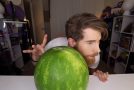 Man Explodes A Watermelon Using Rubber Bands!