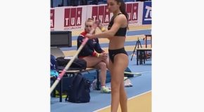 Pole Vaulting Athlete Gets Into An Accident!