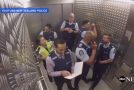 Silent Elevator Gets Filled With The Sick Beats Of Policemen!