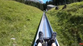 Amazing Footage Of Riding A Coaster Through The Swiss Mountains!