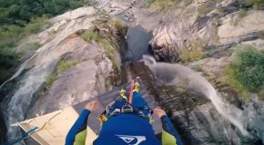 Diving An Incredible 58.8m From The Top Of A Waterfall!