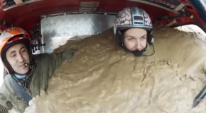 Rally Car In Russia Goes Way Too Deep Into Muddy Waters!