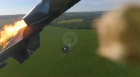 Russian Pilot Ejects From His Aircraft Moments Before A Missile Hits It!
