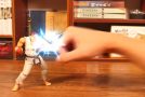 Stop-Motion Animation Of Toys Fighting A Hand