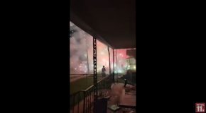 U-Haul Truck Full Of Fireworks Catches Fire, And Every Firework Explodes