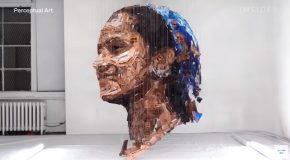 Amazing illusion Sculptures That Can Only Be Seen From Certain Angles