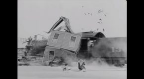 Crazy Things Done In Silent Movies With Trains