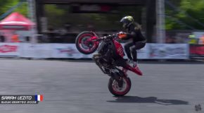 Sarah Lezito, The Incredible Stunt Rider, Shows Off Some Tricks