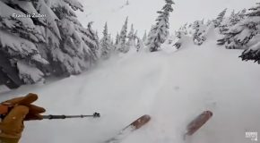 Stranger Rescues A Snowboarder Stuck In The Snow