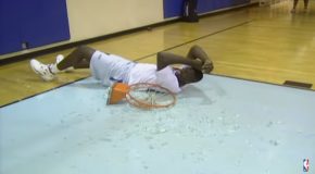 Young Shaq Completely Destroys The Backboard