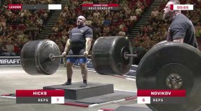 Participants Try Axle Deadlift Records At Europe’s Strongest Man 2021