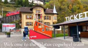 Beautiful Train Tour Through The Swiss Alps