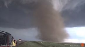 Closeup Of A Scary Tornado In Wray, Colorado