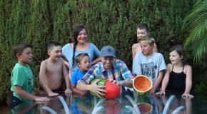 Skinning An Entire Watermelon Party Trick