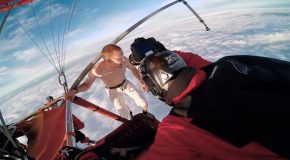 Daredevil Man Skydives Without A Parachute